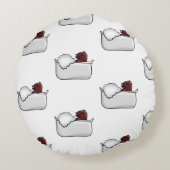 Funny Capybara ラウンドクッション (裏面)