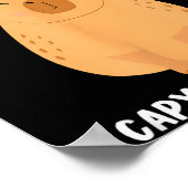 Funny Capybara Art For Men Women Kids Rodent Capyb ポスター (角)