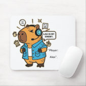 Funny Capybara Gamer Mousepad マウスパッド (マウス)