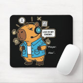 Funny Capybara Gamer Mousepad – Personalized with  マウスパッド (マウス)