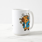 Funny Capybara Gamer Mug – Personalized with Playe コーヒーマグカップ (正面右)