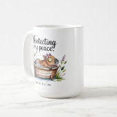 Funny Capybara Self Care Mug - Nap Time Coffee Cup コーヒーマグカップ (正面左)