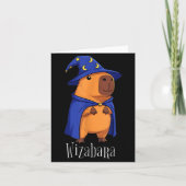 Funny Capybara Wizard Costume Wizabara Graphic Kid カード (正面)