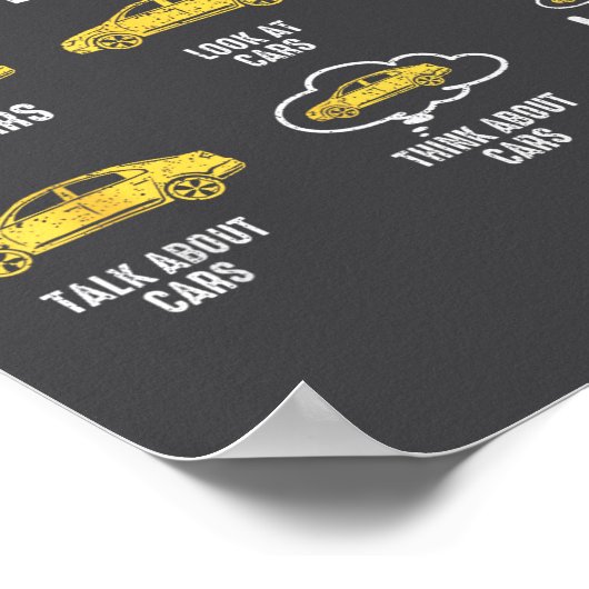 Funny Car 6 Things I Do In My Spare Time  ポスター (角)