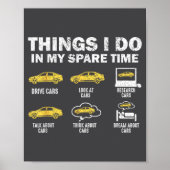 Funny Car 6 Things I Do In My Spare Time  ポスター (正面)