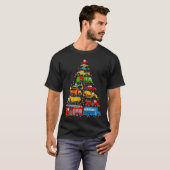 Funny Car Christmas Tree Xmas Light Boys Kids Todd Tシャツ (正面フル)