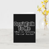 Funny Car Guy Gift - Don't Talk To Me Watching Car カード (黄色い花)