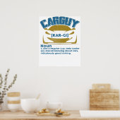 Funny Car Guy T-shirt Gift Car Guy Definition ポスター (キッチン)