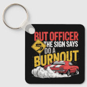 Funny Car Racing Burnout Drag Racing Muscle Car  キーホルダー (正面)