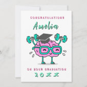 Funny card Personalized graduation 招待状 (正面)