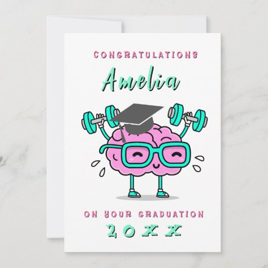 Funny  card Personalized graduation  招待状 (正面)