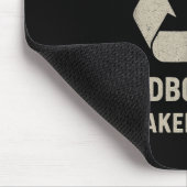 Funny Cardboard Box Breaker Downer Sarcastic Retro マウスパッド (コーナー)