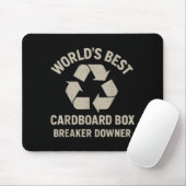 Funny Cardboard Box Breaker Downer Sarcastic Retro マウスパッド (マウス)