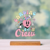 Funny Cardiac Crew Easter Day CVICU Nurse Cardiolo アクリルサイン (ニュートラル)