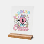 Funny Cardiac Crew Easter Day CVICU Nurse Cardiolo アクリルサイン (傾斜)