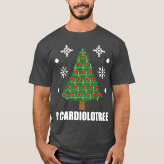 Funny Cardiologist Christmas Tree Cardiology Offic Tシャツ