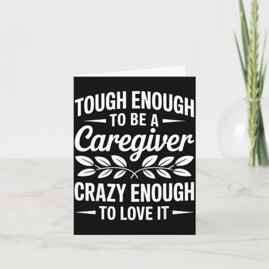 Funny Caregiver Art For Women Men Girls Caregiving カード (正面)