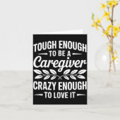 Funny Caregiver Art For Women Men Girls Caregiving カード (黄色い花)