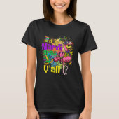 Funny Carnival Party Gift Idea Flamingo Mardi Gras Tシャツ (正面)