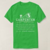 Funny Carpenter Definition Woodworking Carpentry  Tシャツ (デザイン正面)
