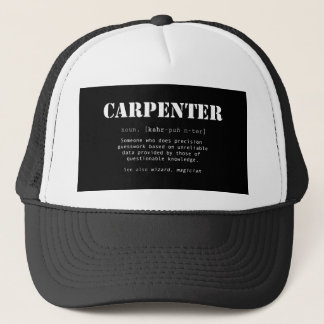 Funny Carpenter Gift - Dictionary Definition キャップ