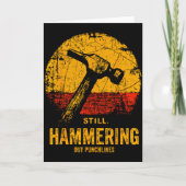 Funny Carpenter Still Hammering Out Punchlines Vin カード (正面)