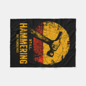 Funny Carpenter Still Hammering Out Punchlines Vin フリースブランケット (正面(横))