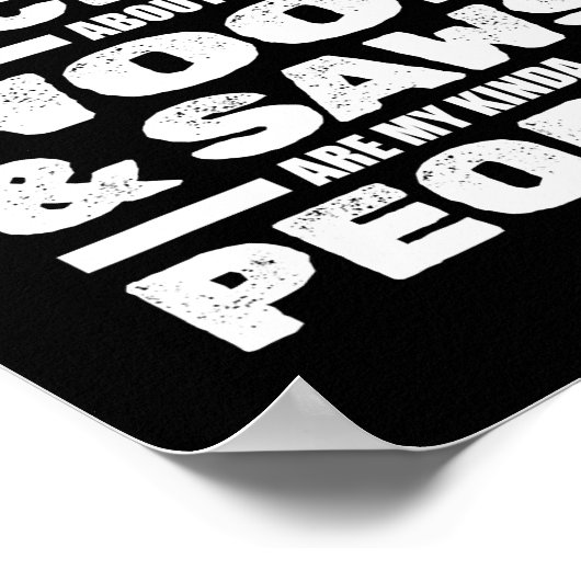 Funny Carpenter Wood Saws Woodworker Carpentry ポスター (角)