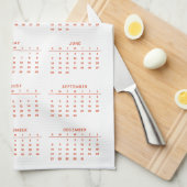 Funny cartoon angels calendar 2026 キッチンタオル (四つ折り)