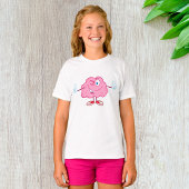 Funny Cartoon Brain Winking Character Thumbs Up Tシャツ