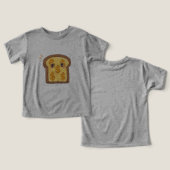  Funny Cartoon Bread Dollar Sign Graphic Tee (デザイン正面&裏面)