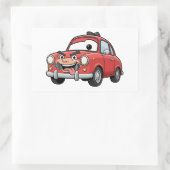 Funny Cartoon Car Character Sticker 長方形シール (バッグ)