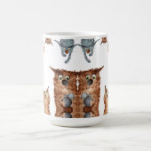 Funny cartoon cats コーヒーマグカップ (中央)