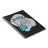 Funny cartoon character with mouse cursor head ノートブック (右側)