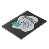 Funny cartoon character with mouse cursor head ノートブック (左側)