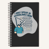 Funny cartoon character with mouse cursor head  ノートブック (正面)