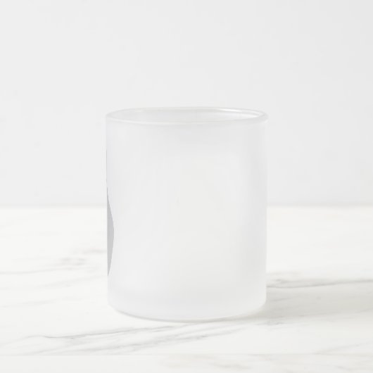 Funny cartoon character with mouse cursor head  フロストグラスマグカップ (中央)