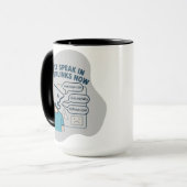 Funny cartoon character with mouse cursor head マグカップ (正面左)