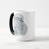 Funny cartoon character with mouse cursor head  モーフィングマグカップ (正面左)