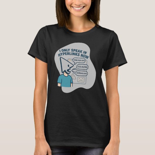 Funny cartoon character with mouse cursor head tシャツ (正面)