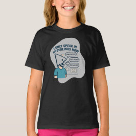 Funny cartoon character with mouse cursor head  tシャツ