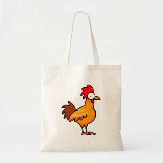 Funny Cartoon Chicken Illustration トートバッグ (正面)