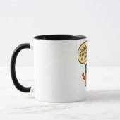 Funny Cartoon Coffee Bean "Don't Talk to Me" Mug マグカップ (左)