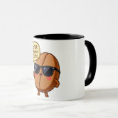 Funny Cartoon Coffee Bean "Don't Talk to Me" Mug マグカップ (正面右)