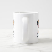 Funny Cartoon Dog Butler Quote ジャンボコーヒーマグカップ (裏面)