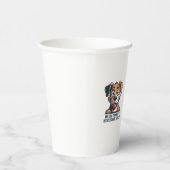 Funny Cartoon Dog Butler Quote 紙コップ (右)