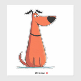 Funny Cartoon Dog Sticker シール