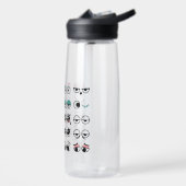 Funny Cartoon Eyes Water Bottle ウォーターボトル (左面)