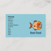 Funny Cartoon Fish Ocean Pun 名刺 (正面)