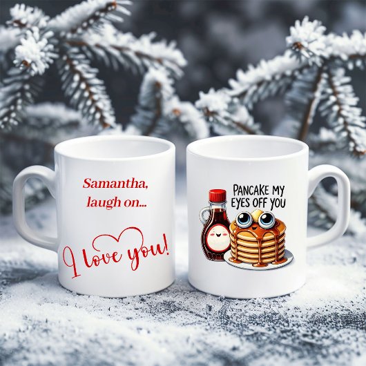 Funny Cartoon Food Mug Personalized Love Gift コーヒーマグカップ